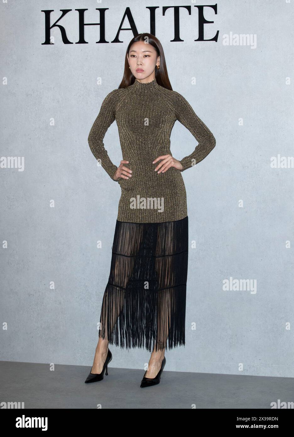 Collection Preview Events Seoul, South Korea. 25th Apr, 2024. South Korean model Han Hye-jin ...