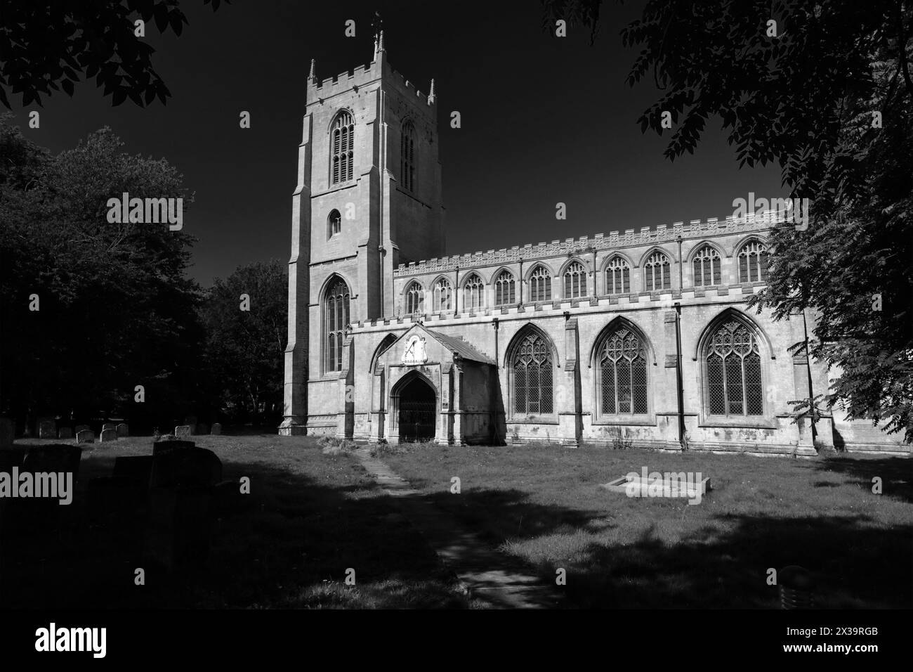 St Marys Church, Pinchbeck town; Lincolnshire County; England; UK Stock Photo