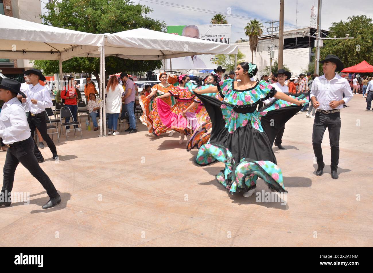 TORREON, COAHUILA, MEXICO; April 8 2024 torreon city festival on the