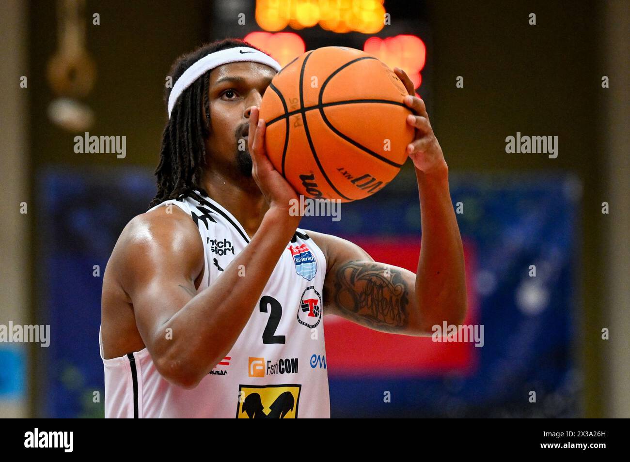 25.04.2024, Raiffeisen Arena Wels, AUT, BSL, Flyers Wels vs UBSC Graz