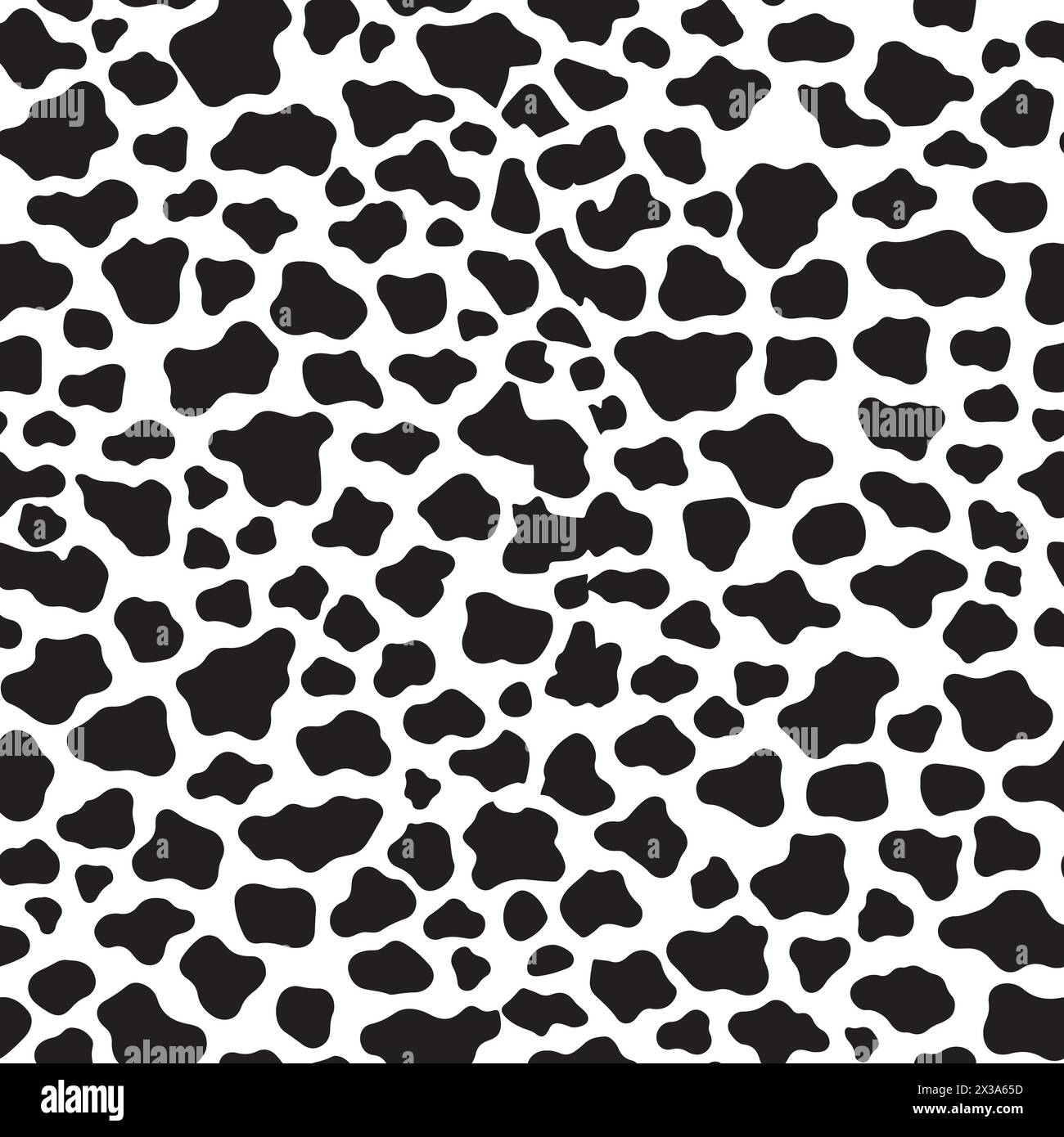 Seamless pattern of random black spots on a white background ...