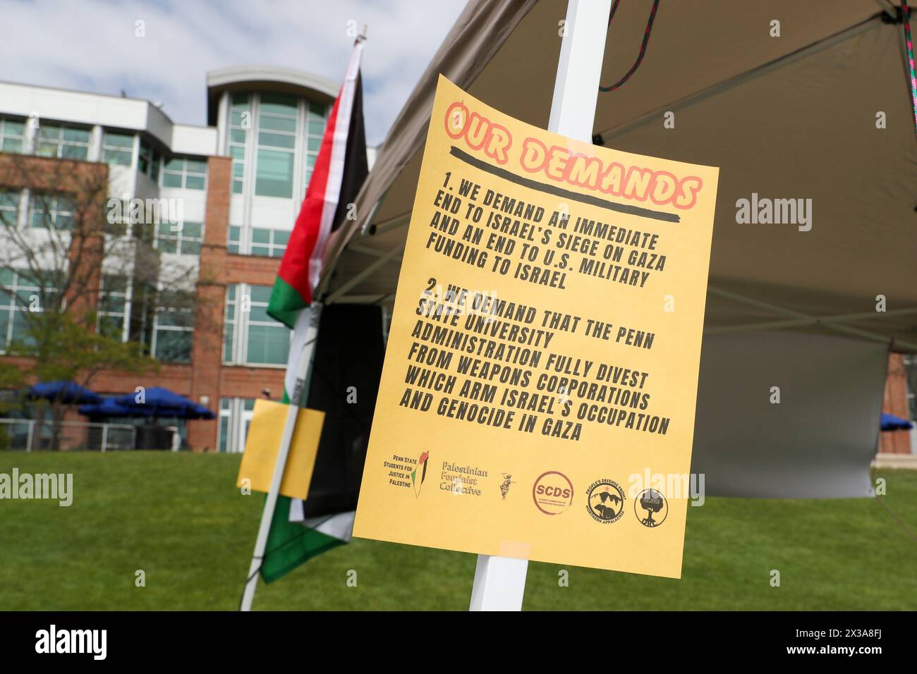 Penn state students for justice in palestine hi-res stock photography