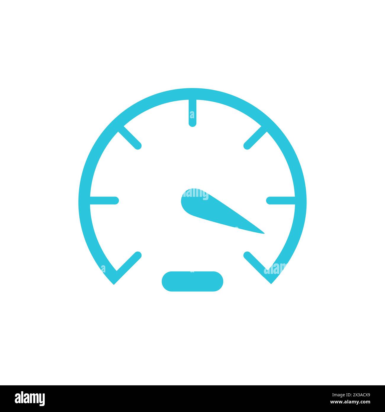Speed icon. Isolated on white background. From blue icon set. Stock Vector