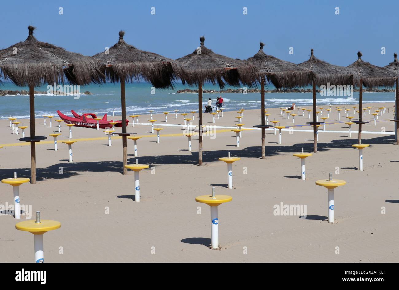 Termoli - Spiaggia del Lido La Lampara Stock Photo