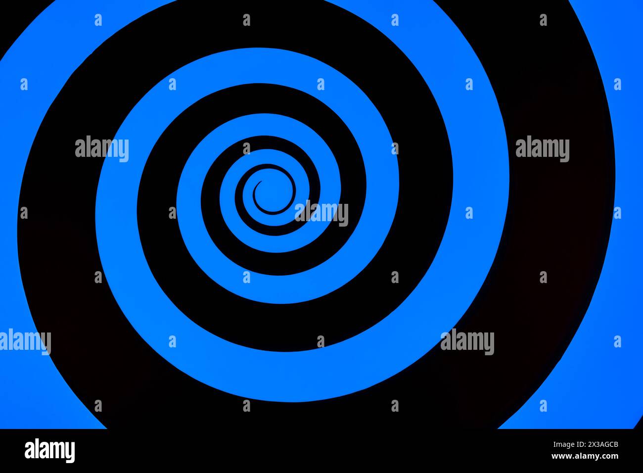 Hypnosis visualisation conept endless spiral Stock Photo