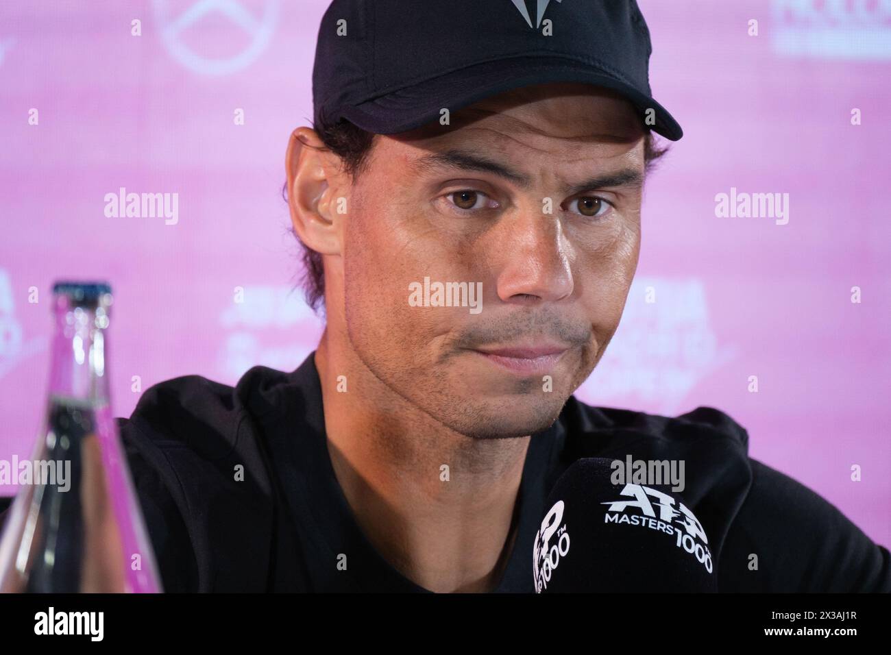 Rafael Nadal during the press conference at the Mutua Madrid Open