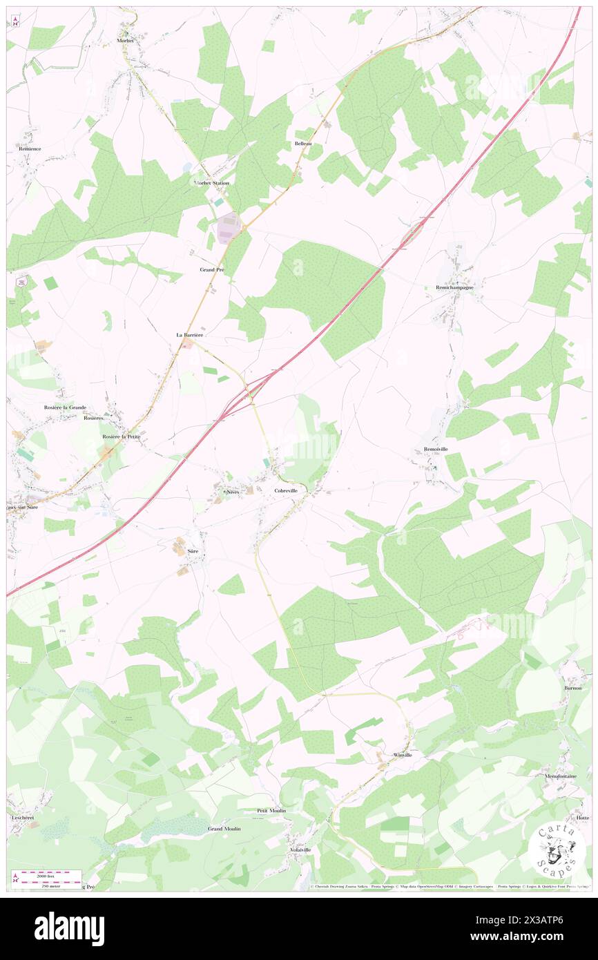 Nives, Province du Luxembourg, BE, Belgium, Wallonia, N 49 54' 45'', N 5 36' 5'', map, Cartascapes Map published in 2024. Explore Cartascapes, a map revealing Earth's diverse landscapes, cultures, and ecosystems. Journey through time and space, discovering the interconnectedness of our planet's past, present, and future. Stock Photo