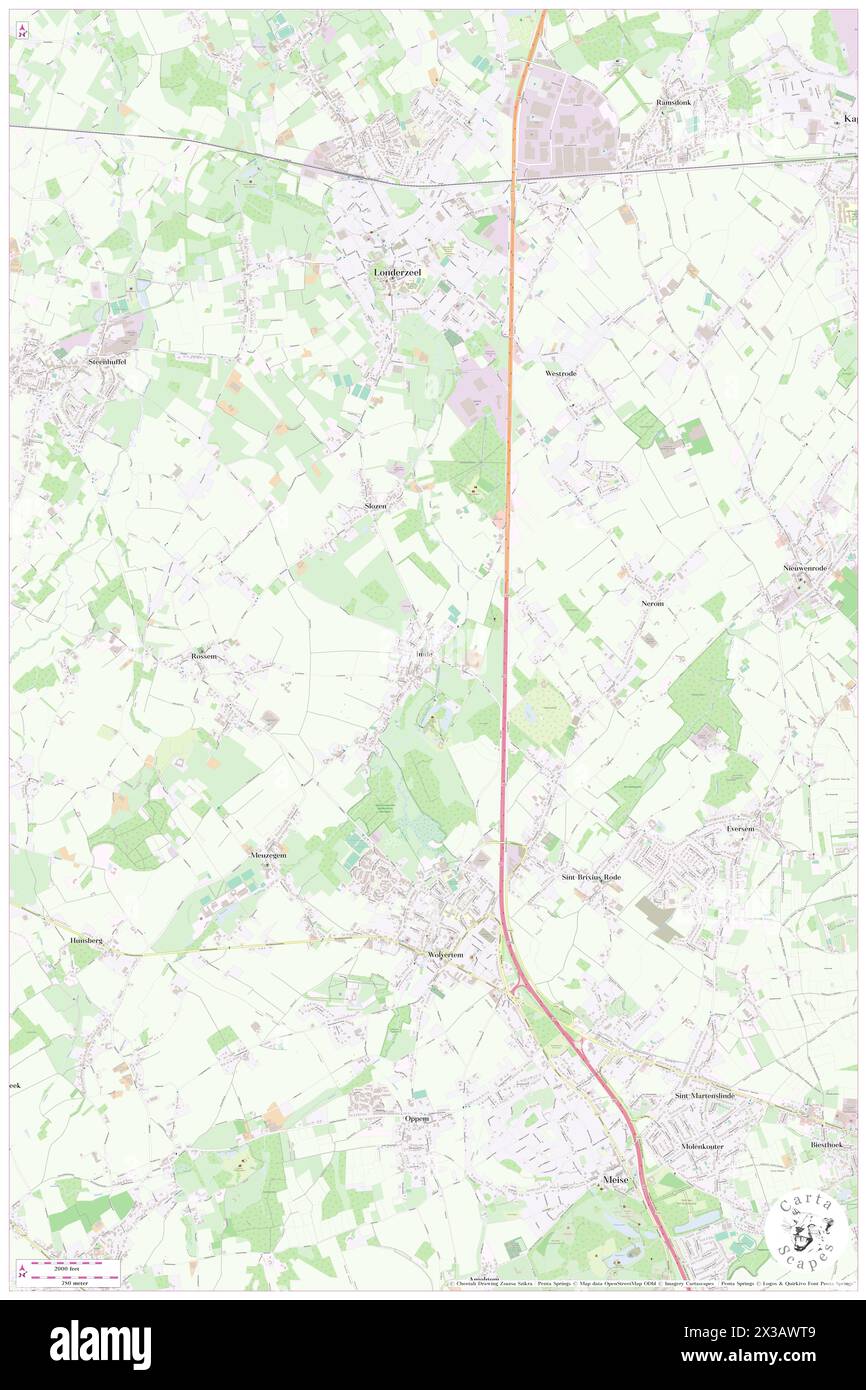 Impde, Provincie Vlaams-Brabant, BE, Belgium, Flanders, N 50 58' 25'', N 4 18' 25'', map, Cartascapes Map published in 2024. Explore Cartascapes, a map revealing Earth's diverse landscapes, cultures, and ecosystems. Journey through time and space, discovering the interconnectedness of our planet's past, present, and future. Stock Photo