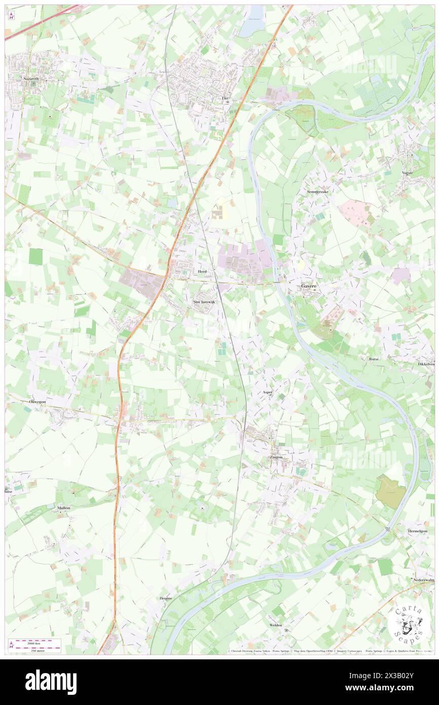 Walhoek, Provincie Oost-Vlaanderen, BE, Belgium, Flanders, N 50 55' 21'', N 3 38' 25'', map, Cartascapes Map published in 2024. Explore Cartascapes, a map revealing Earth's diverse landscapes, cultures, and ecosystems. Journey through time and space, discovering the interconnectedness of our planet's past, present, and future. Stock Photo