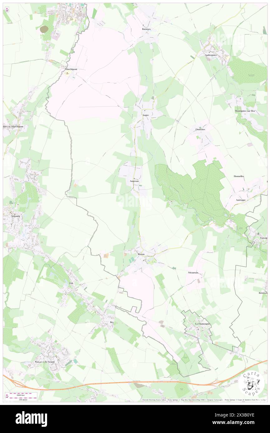 Rau d'Angreau, Province du Hainaut, BE, Belgium, Wallonia, N 50 20' 44'', N 3 41' 29'', map, Cartascapes Map published in 2024. Explore Cartascapes, a map revealing Earth's diverse landscapes, cultures, and ecosystems. Journey through time and space, discovering the interconnectedness of our planet's past, present, and future. Stock Photo