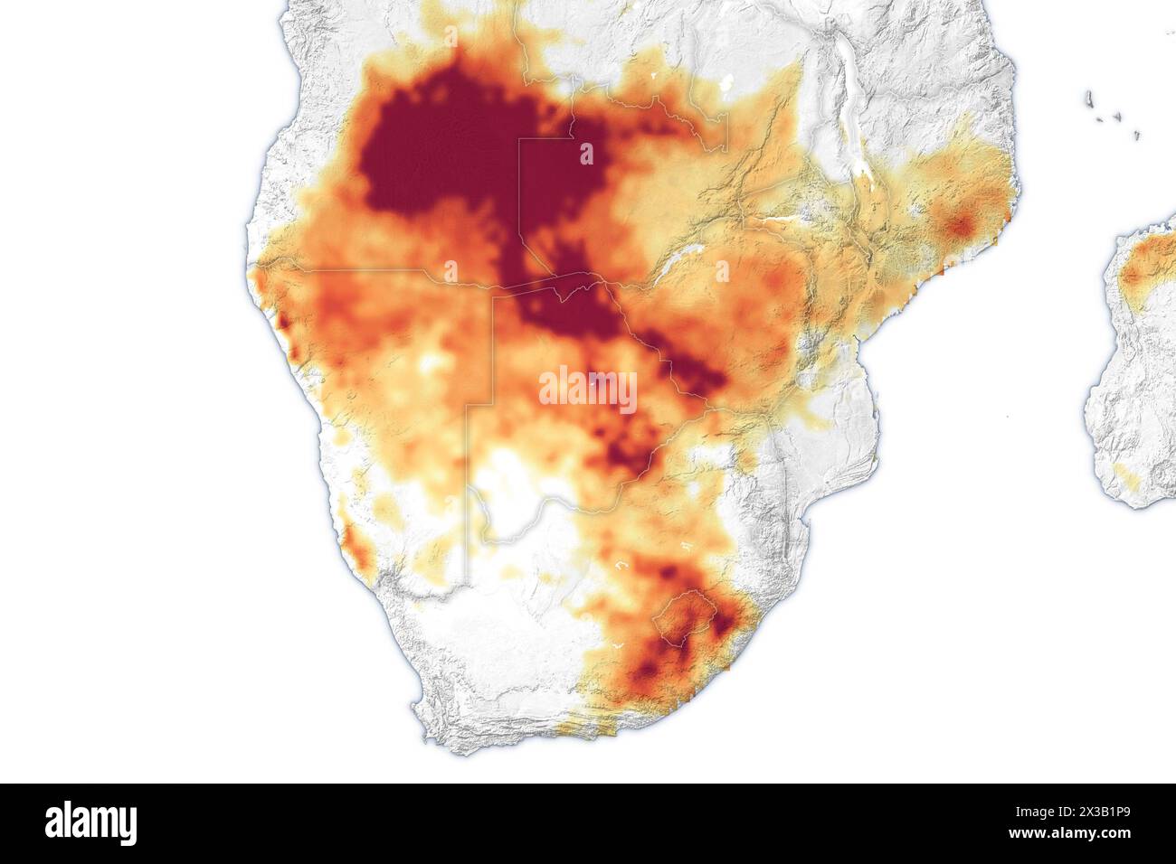 Africa. 3rd Apr, 2024. A prolonged dry spell in southern Africa in ...