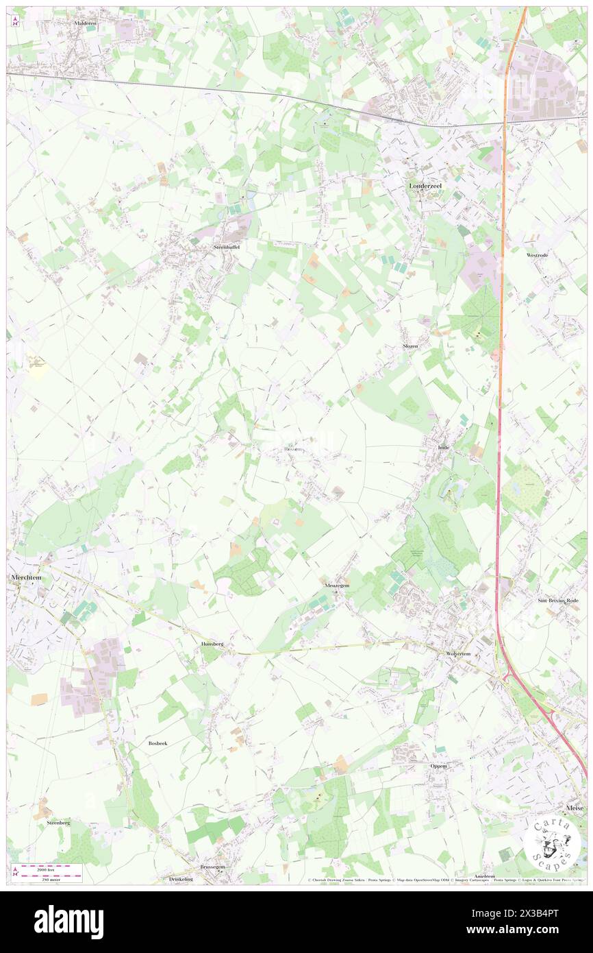 Rossem, Provincie Vlaams-Brabant, BE, Belgium, Flanders, N 50 58' 25'', N 4 16' 49'', map, Cartascapes Map published in 2024. Explore Cartascapes, a map revealing Earth's diverse landscapes, cultures, and ecosystems. Journey through time and space, discovering the interconnectedness of our planet's past, present, and future. Stock Photo