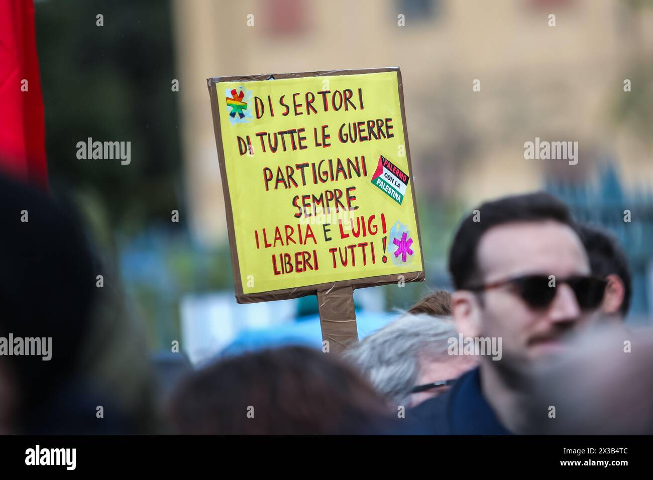 Palermo, Italy. 25th Apr, 2024. Celebration of Liberation Day in Palermo. (Credit Image: © Antonio Melita/Pacific Press via ZUMA Press Wire) EDITORIAL USAGE ONLY! Not for Commercial USAGE! Stock Photo