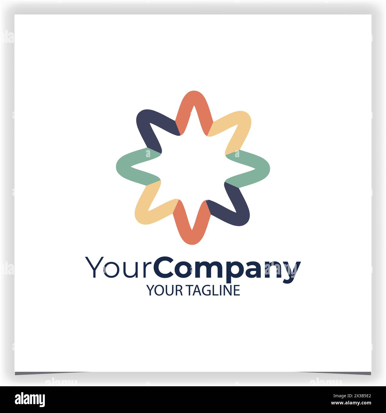 Vector coloured star logo design template Stock Vector Image & Art - Alamy