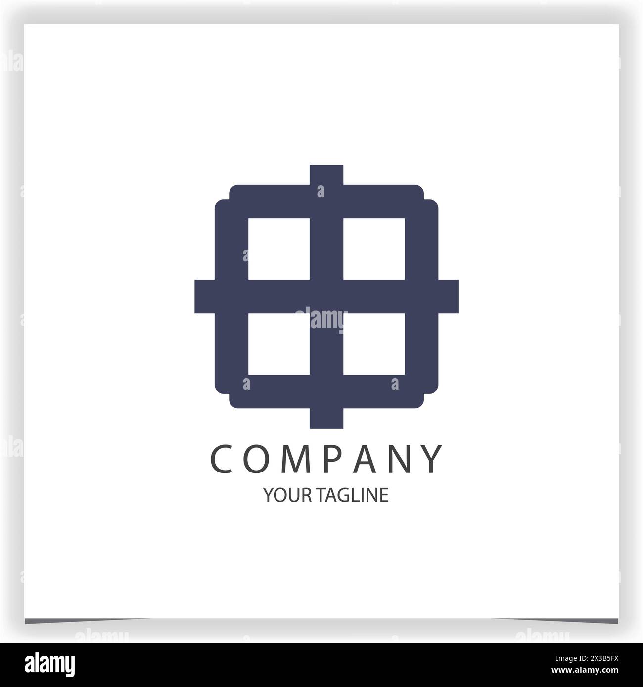Vector abstract square logo design template Stock Vector Image & Art ...