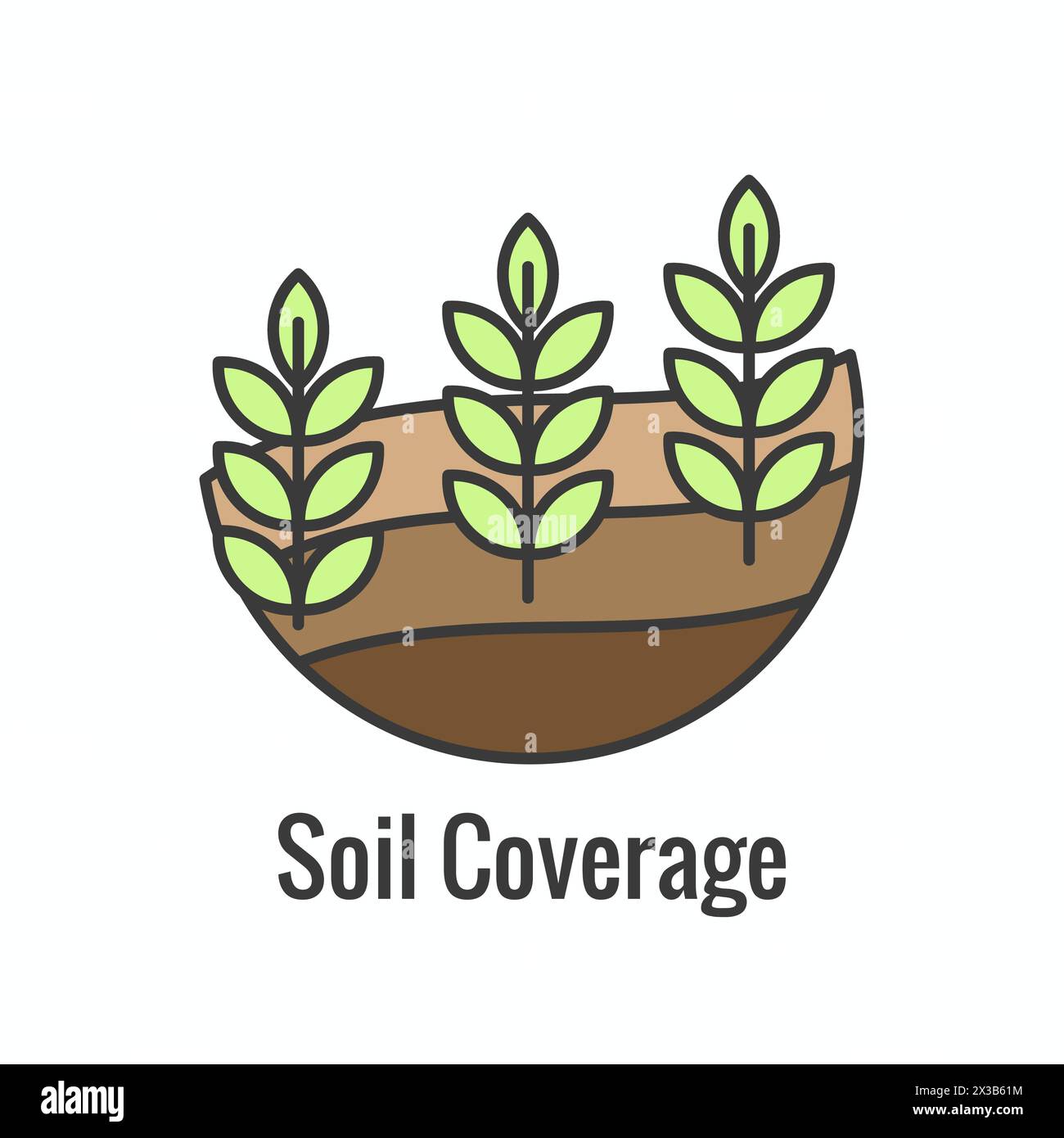 Sustainable Farming Icon Set with Maximizing Soil Coverage and Integrate Livestock-Examples for Regenerative Agriculture Icon Stock Vector