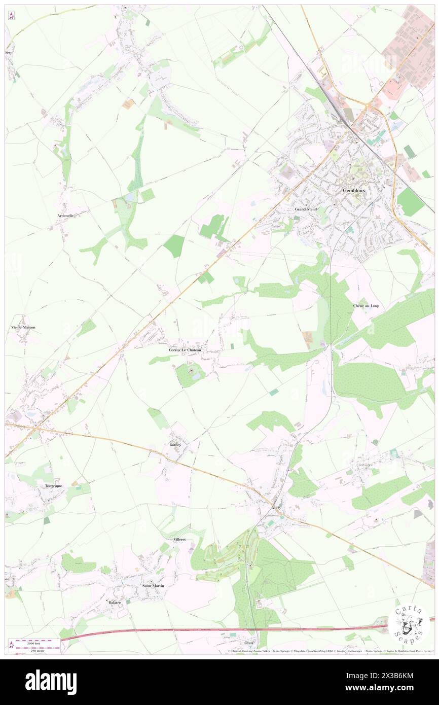 Corroy-le-Chateau, Province de Namur, BE, Belgium, Wallonia, N 50 32' 20'', N 4 39' 46'', map, Cartascapes Map published in 2024. Explore Cartascapes, a map revealing Earth's diverse landscapes, cultures, and ecosystems. Journey through time and space, discovering the interconnectedness of our planet's past, present, and future. Stock Photo