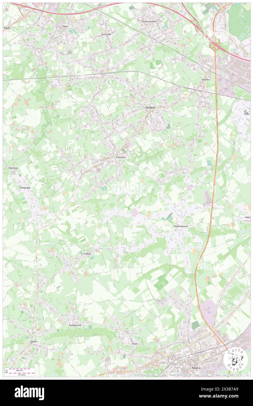 Klein Stichelen, Provincie Oost-Vlaanderen, BE, Belgium, Flanders, N 50 52' 51'', N 3 59' 45'', map, Cartascapes Map published in 2024. Explore Cartascapes, a map revealing Earth's diverse landscapes, cultures, and ecosystems. Journey through time and space, discovering the interconnectedness of our planet's past, present, and future. Stock Photo