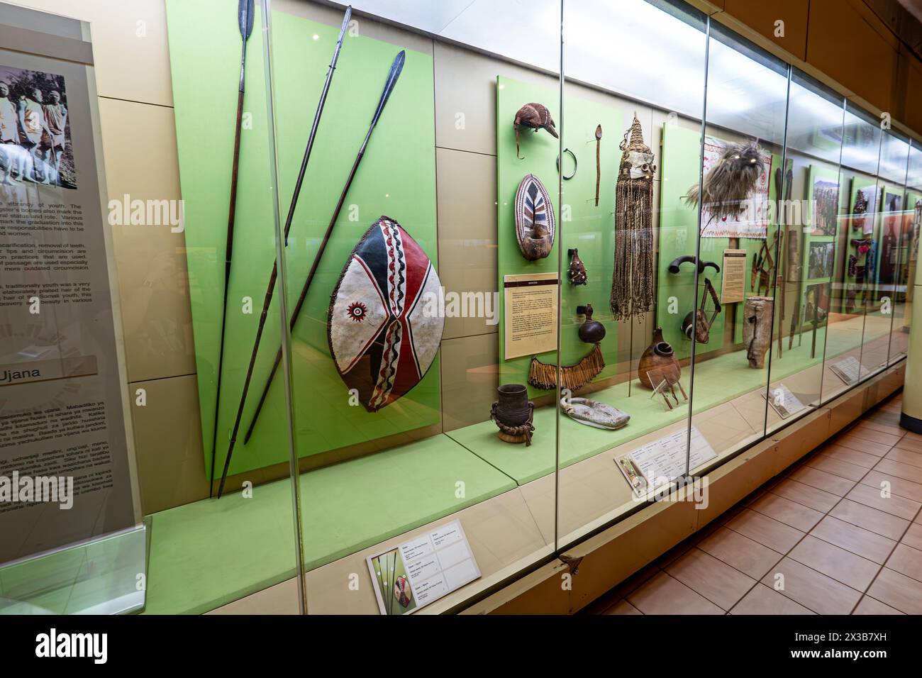 NAIROBI, KENYA February 17, 2024 museum exhibits dedicated to the