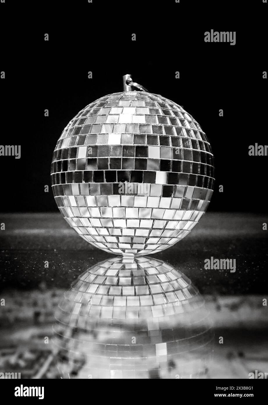 Disco ball in black white hi-res stock photography and images - Alamy