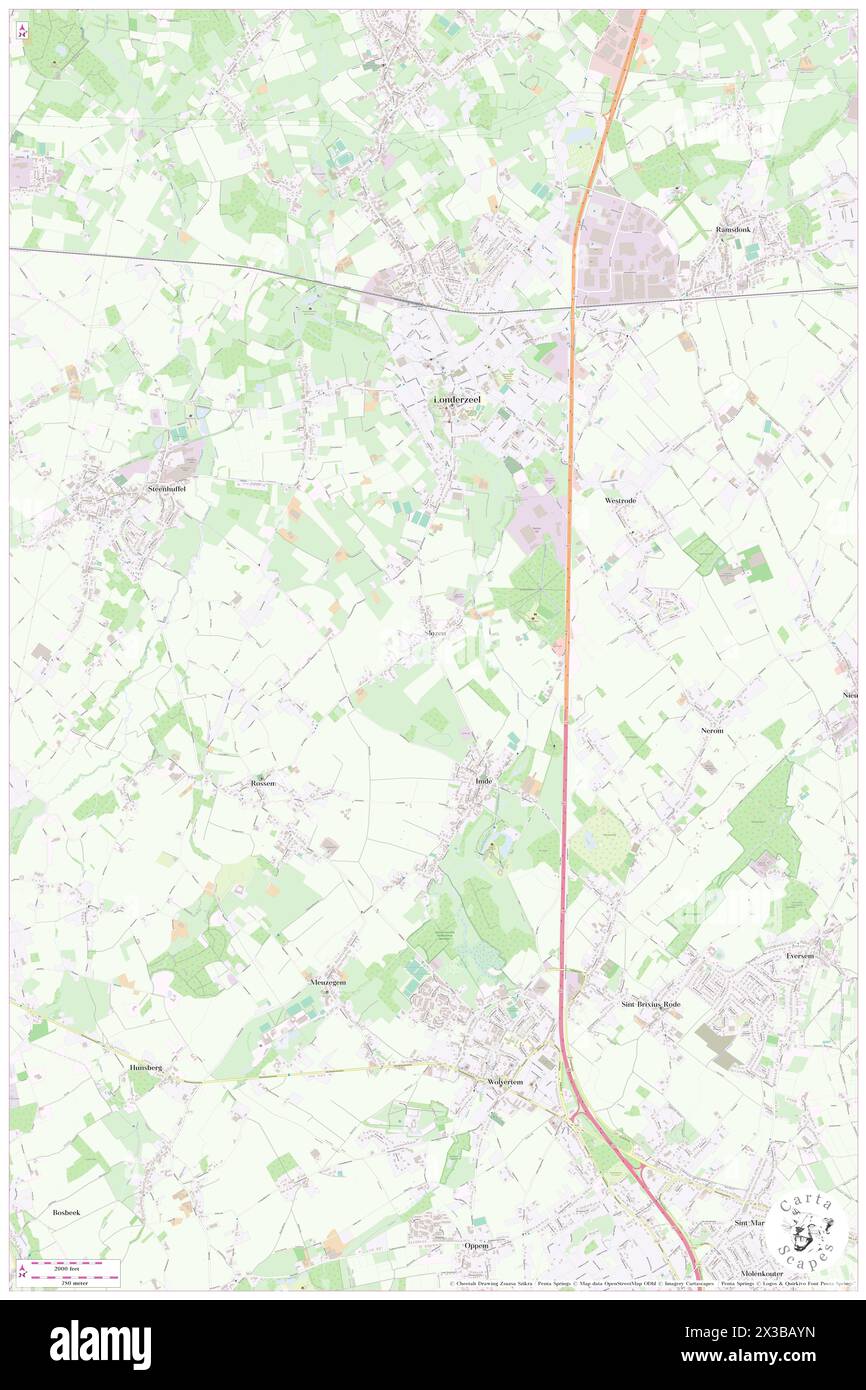 Slozen, Provincie Vlaams-Brabant, BE, Belgium, Flanders, N 50 58' 59'', N 4 17' 59'', map, Cartascapes Map published in 2024. Explore Cartascapes, a map revealing Earth's diverse landscapes, cultures, and ecosystems. Journey through time and space, discovering the interconnectedness of our planet's past, present, and future. Stock Photo