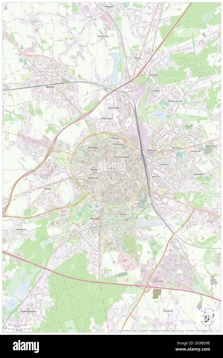 Sint-Pieter, Provincie Vlaams-Brabant, BE, Belgium, Flanders, N 50 52' 46'', N 4 42' 4'', map, Cartascapes Map published in 2024. Explore Cartascapes, a map revealing Earth's diverse landscapes, cultures, and ecosystems. Journey through time and space, discovering the interconnectedness of our planet's past, present, and future. Stock Photo