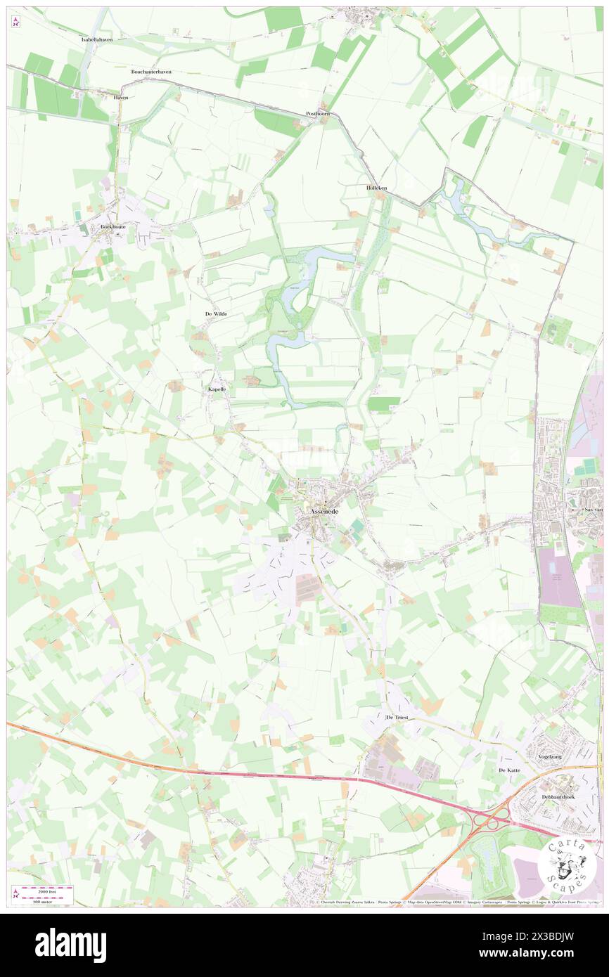 Sint-Nicaisepolder, Provincie Oost-Vlaanderen, BE, Belgium, Flanders, N 51 13' 59'', N 3 45' 0'', map, Cartascapes Map published in 2024. Explore Cartascapes, a map revealing Earth's diverse landscapes, cultures, and ecosystems. Journey through time and space, discovering the interconnectedness of our planet's past, present, and future. Stock Photo