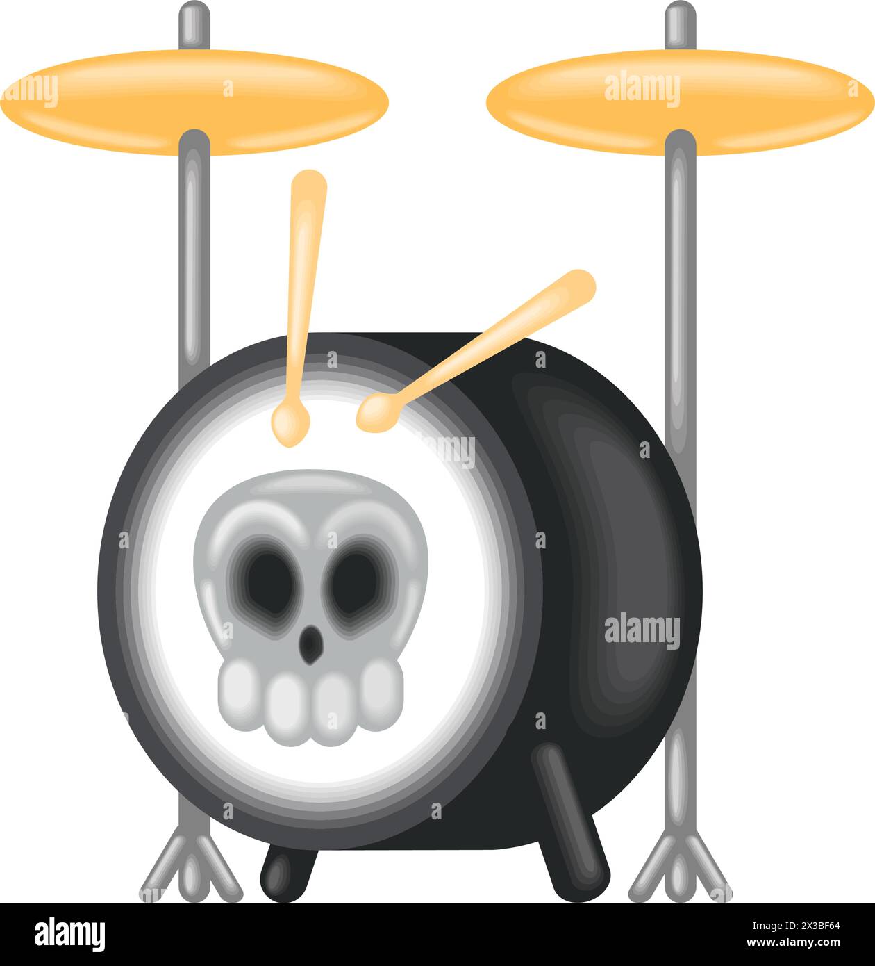heavy metal drum Stock Vector Image & Art - Alamy