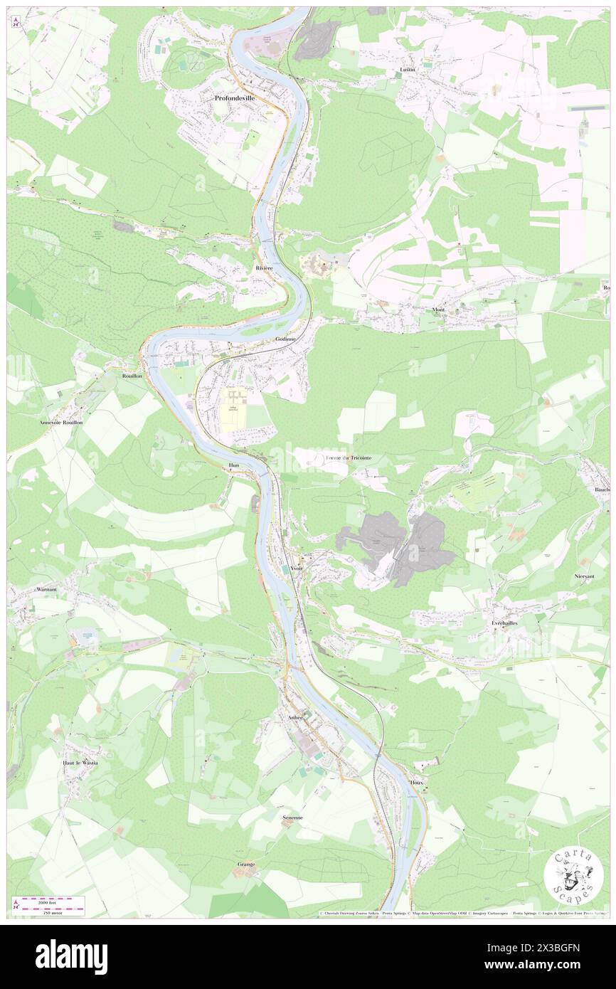 Chateau de Tricointe, Province de Namur, BE, Belgium, Wallonia, N 50 20' 14'', N 4 52' 47'', map, Cartascapes Map published in 2024. Explore Cartascapes, a map revealing Earth's diverse landscapes, cultures, and ecosystems. Journey through time and space, discovering the interconnectedness of our planet's past, present, and future. Stock Photo