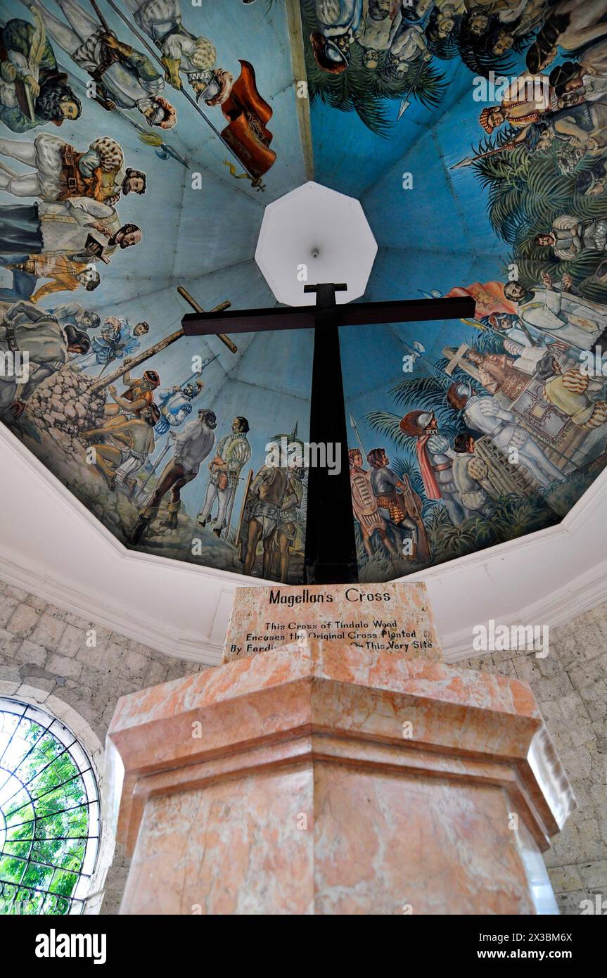 Ferdinand Magellan cross in Cebu city, The Philippines. Stock Photo