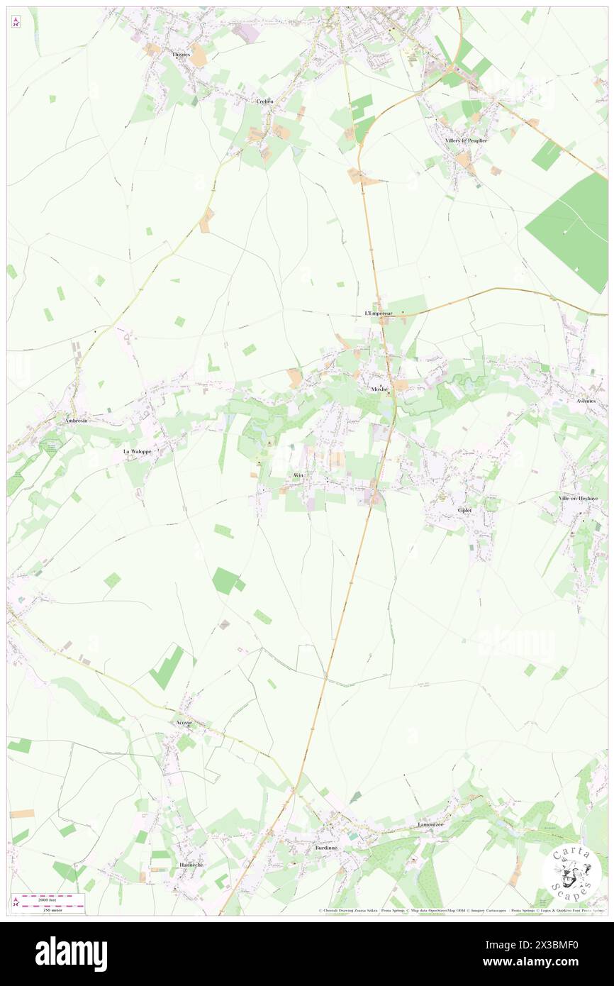 Avin, Province de Liège, BE, Belgium, Wallonia, N 50 37' 20'', N 5 4' 9'', map, Cartascapes Map published in 2024. Explore Cartascapes, a map revealing Earth's diverse landscapes, cultures, and ecosystems. Journey through time and space, discovering the interconnectedness of our planet's past, present, and future. Stock Photo