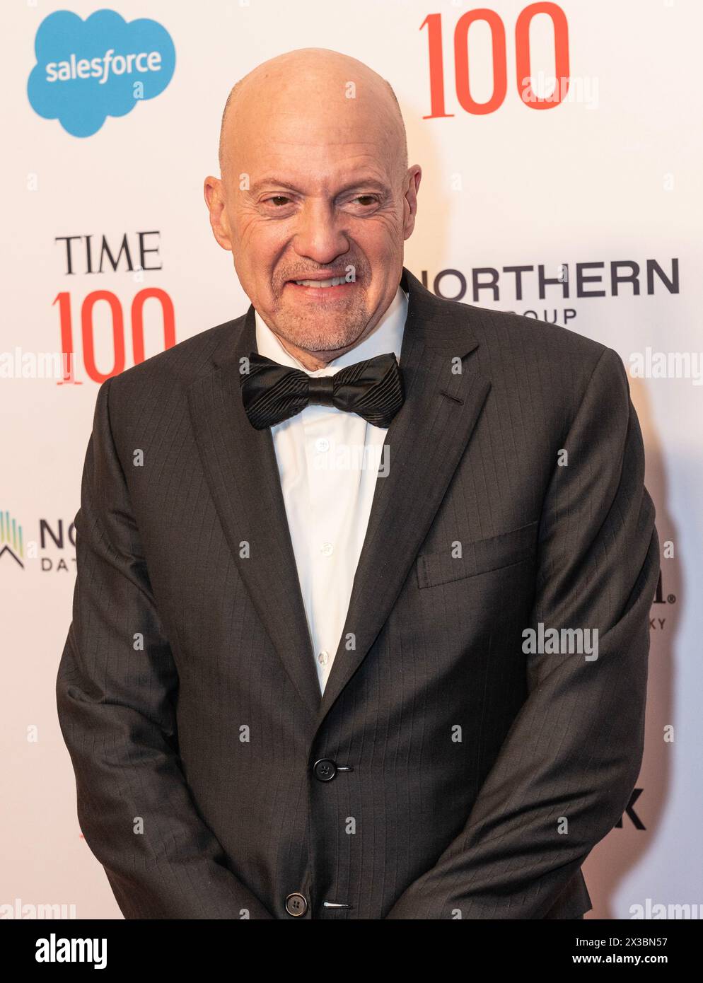 New York, USA. 25th Apr, 2024. Jim Cramer attends Time100 gala at Jaz