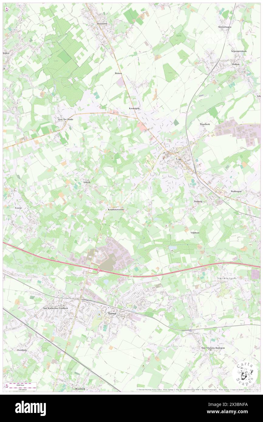 Eenhoorn, Provincie Vlaams-Brabant, BE, Belgium, Flanders, N 50 53' 59'', N 4 10' 59'', map, Cartascapes Map published in 2024. Explore Cartascapes, a map revealing Earth's diverse landscapes, cultures, and ecosystems. Journey through time and space, discovering the interconnectedness of our planet's past, present, and future. Stock Photo