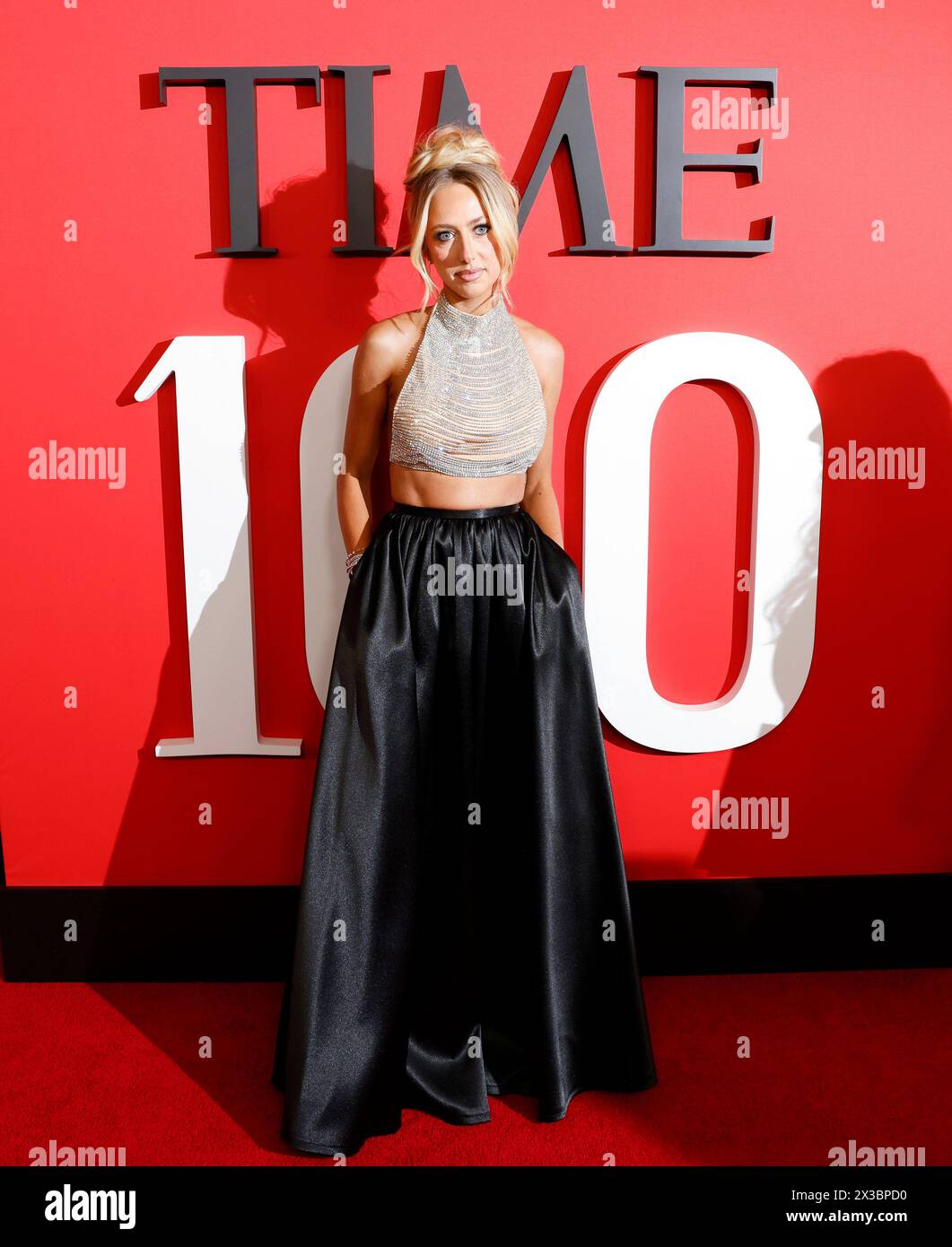 New York, United States. 25th Apr, 2024. Brittany Mahomes arrives on ...