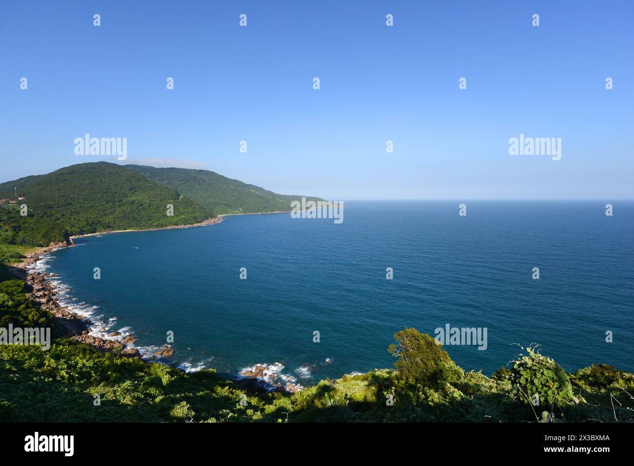 Coastal landscapes at the Sơn Trà Mountain ( monkey mountain ) in Da Nang, VIetnam Stock Photo
