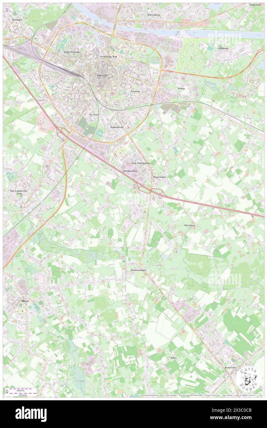 In den Herenbos, Provincie Limburg, BE, Belgium, Flanders, N 50 53' 59'', N 5 20' 59'', map, Cartascapes Map published in 2024. Explore Cartascapes, a map revealing Earth's diverse landscapes, cultures, and ecosystems. Journey through time and space, discovering the interconnectedness of our planet's past, present, and future. Stock Photo