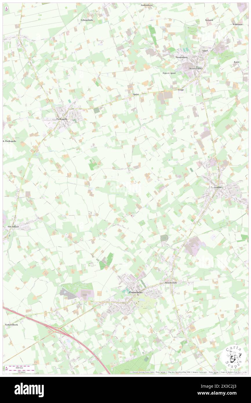 Wallemolen, Provincie West-Vlaanderen, BE, Belgium, Flanders, N 50 53' 59'', N 2 58' 59'', map, Cartascapes Map published in 2024. Explore Cartascapes, a map revealing Earth's diverse landscapes, cultures, and ecosystems. Journey through time and space, discovering the interconnectedness of our planet's past, present, and future. Stock Photo