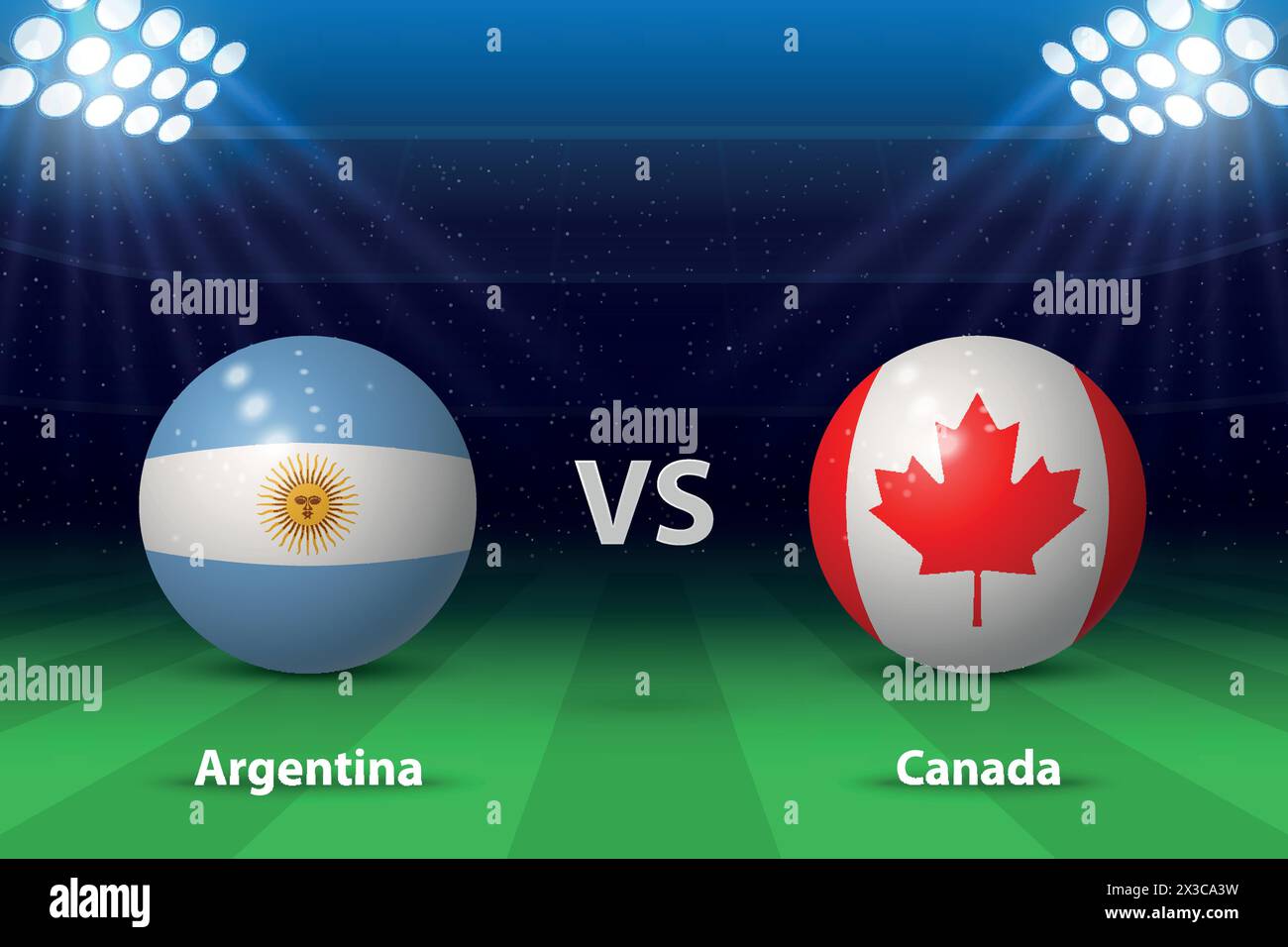 Argentina vs Canada. America football tournament 2024, Soccer