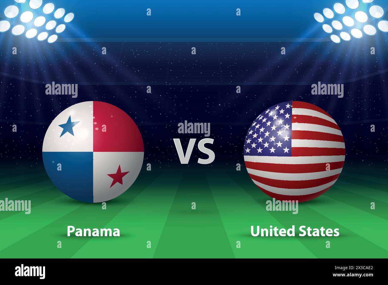 Panama vs United States. America football tournament 2024, Soccer