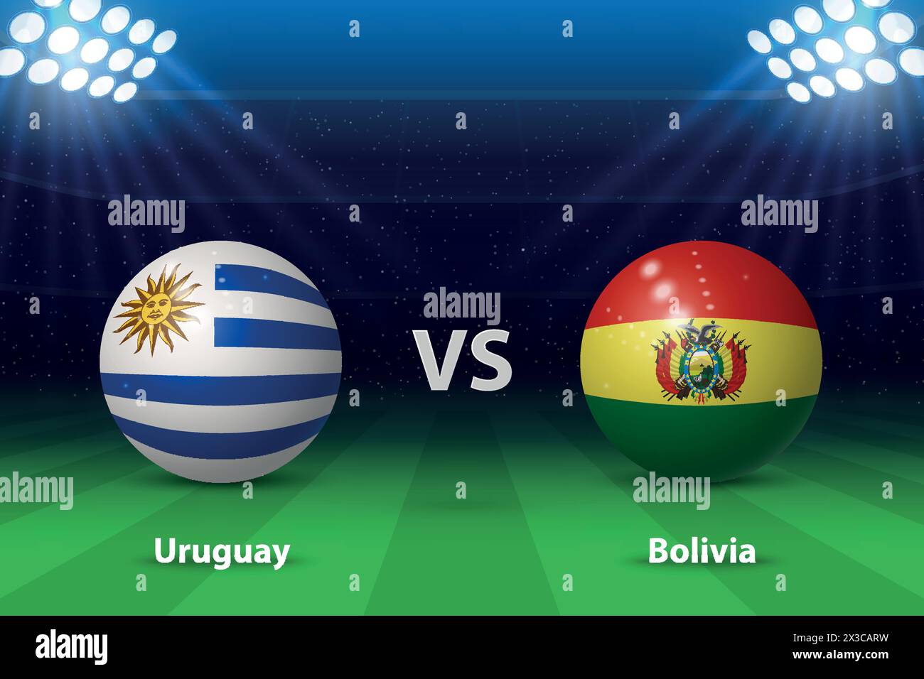 Uruguay vs Bolivia. America football tournament 2024, Soccer scoreboard