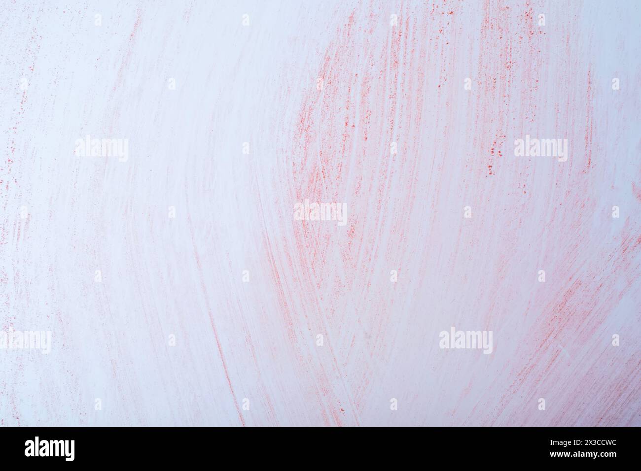 Pink paint brush stroke on white paper texture. Abstract background Stock Photo
