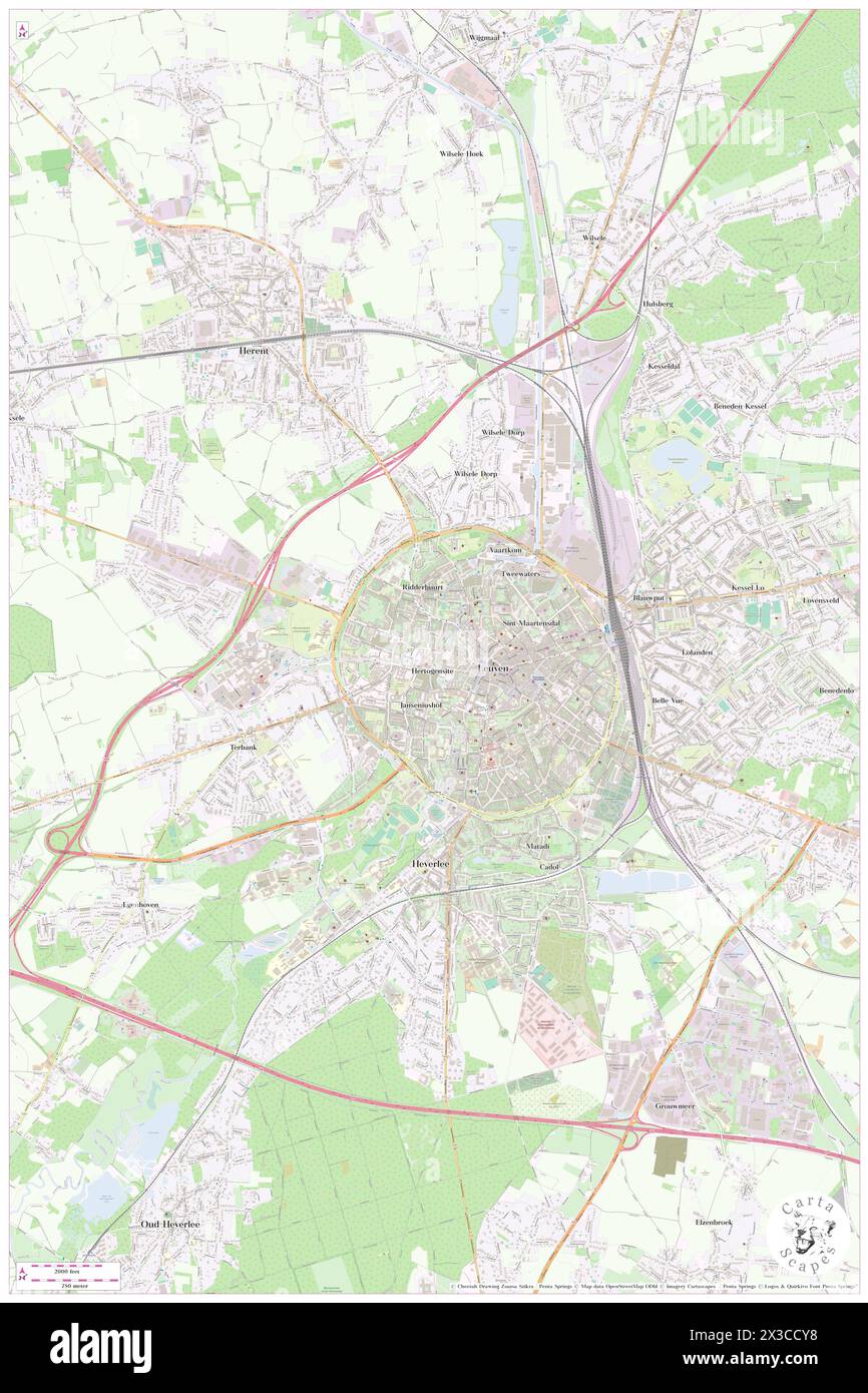 Campus Sint-Pieter, Provincie Vlaams-Brabant, BE, Belgium, Flanders, N 50 52' 49'', N 4 41' 39'', map, Cartascapes Map published in 2024. Explore Cartascapes, a map revealing Earth's diverse landscapes, cultures, and ecosystems. Journey through time and space, discovering the interconnectedness of our planet's past, present, and future. Stock Photo