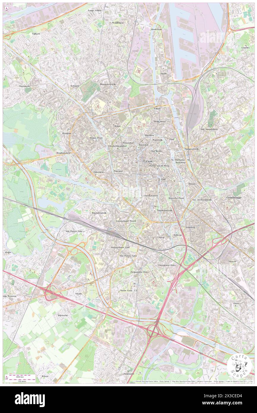 Hogeschool Gent / Algemeen, Provincie Oost-Vlaanderen, BE, Belgium, Flanders, N 51 2' 44'', N 3 43' 0'', map, Cartascapes Map published in 2024. Explore Cartascapes, a map revealing Earth's diverse landscapes, cultures, and ecosystems. Journey through time and space, discovering the interconnectedness of our planet's past, present, and future. Stock Photo