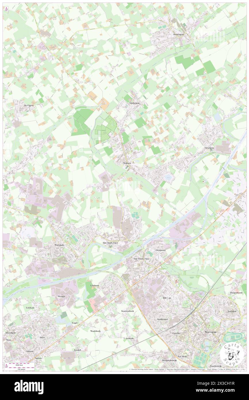 Sint-Baafs-Vijve, Provincie West-Vlaanderen, BE, Belgium, Flanders, N 50 53' 59'', N 3 22' 59'', map, Cartascapes Map published in 2024. Explore Cartascapes, a map revealing Earth's diverse landscapes, cultures, and ecosystems. Journey through time and space, discovering the interconnectedness of our planet's past, present, and future. Stock Photo