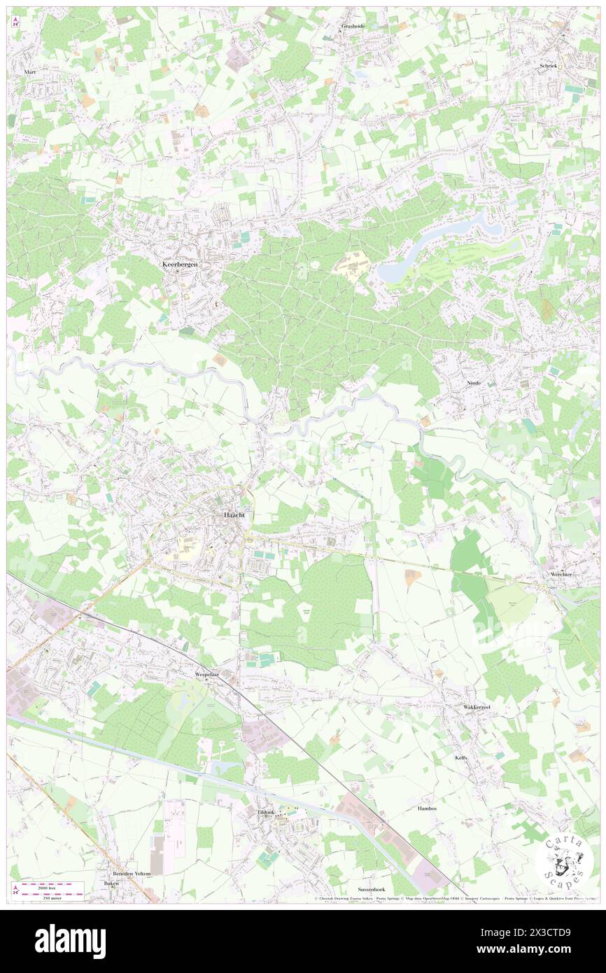 Roodhoeve, Provincie Vlaams-Brabant, BE, Belgium, Flanders, N 50 58' 59'', N 4 39' 0'', map, Cartascapes Map published in 2024. Explore Cartascapes, a map revealing Earth's diverse landscapes, cultures, and ecosystems. Journey through time and space, discovering the interconnectedness of our planet's past, present, and future. Stock Photo