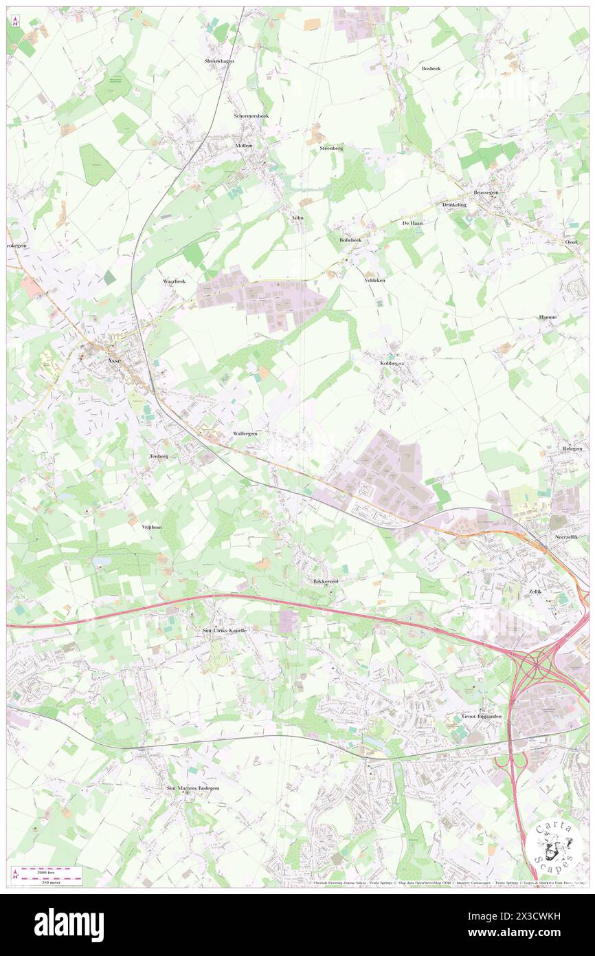 Meulenkouter, Provincie Vlaams-Brabant, BE, Belgium, Flanders, N 50 53' 59'', N 4 13' 59'', map, Cartascapes Map published in 2024. Explore Cartascapes, a map revealing Earth's diverse landscapes, cultures, and ecosystems. Journey through time and space, discovering the interconnectedness of our planet's past, present, and future. Stock Photo