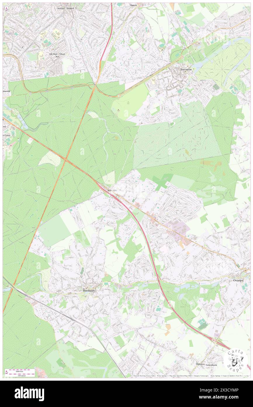 Notre-Dame au Bois, Provincie Vlaams-Brabant, BE, Belgium, Flanders, N 50 47' 35'', N 4 29' 23'', map, Cartascapes Map published in 2024. Explore Cartascapes, a map revealing Earth's diverse landscapes, cultures, and ecosystems. Journey through time and space, discovering the interconnectedness of our planet's past, present, and future. Stock Photo