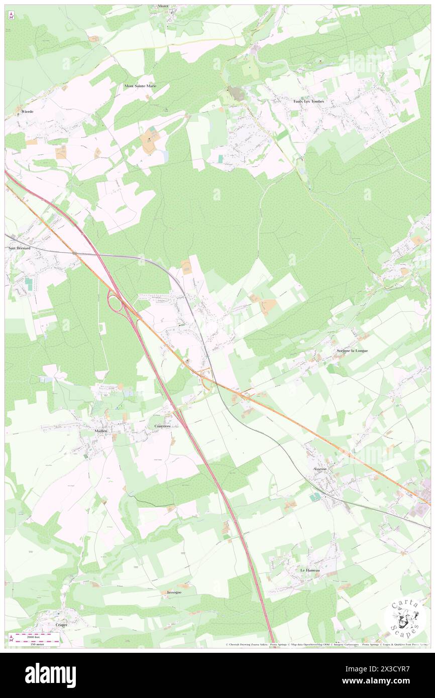 Trieu d'Avillon, Province de Namur, BE, Belgium, Wallonia, N 50 23' 35'', N 4 59' 51'', map, Cartascapes Map published in 2024. Explore Cartascapes, a map revealing Earth's diverse landscapes, cultures, and ecosystems. Journey through time and space, discovering the interconnectedness of our planet's past, present, and future. Stock Photo