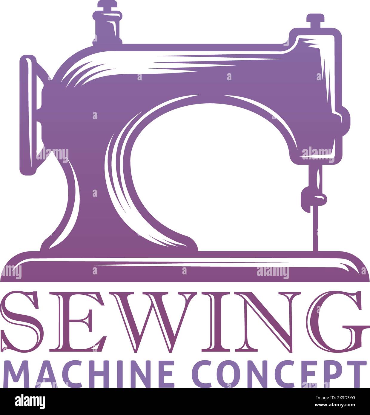 Sewing Machine Dressmaker Tailor Vintage Concept Stock Vector Image