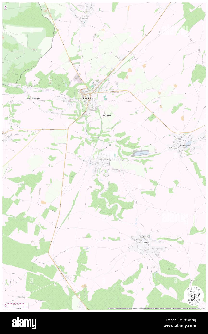 Solre-Saint-Gery, Province du Hainaut, BE, Belgium, Wallonia, N 50 12' 59'', N 4 14' 53'', map, Cartascapes Map published in 2024. Explore Cartascapes, a map revealing Earth's diverse landscapes, cultures, and ecosystems. Journey through time and space, discovering the interconnectedness of our planet's past, present, and future. Stock Photo